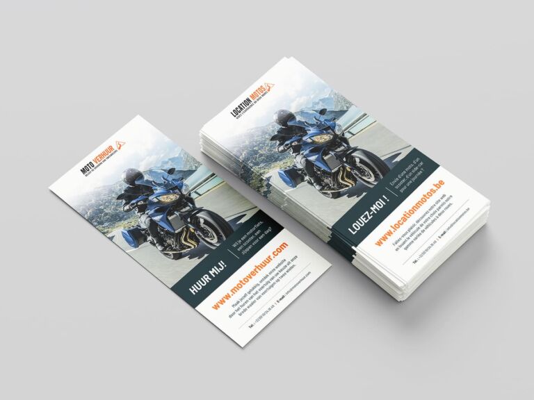 location moto flyers mockup